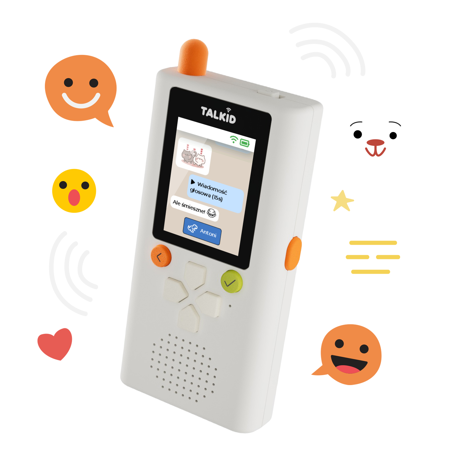Kids talking with device