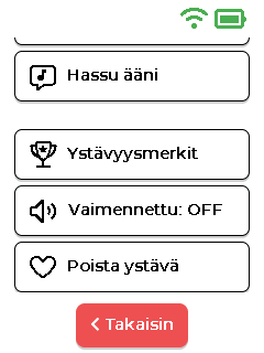 Kaverivalikko - alaosa