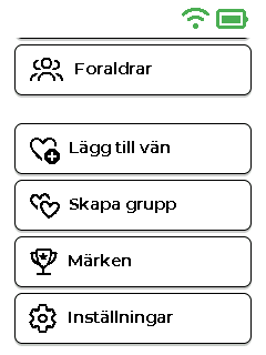Menyskärm — nederst