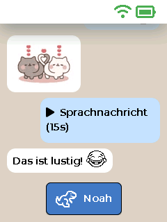 Nachrichtenbildschirm